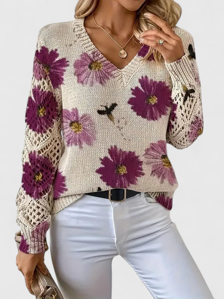Aurélie - Cardigan Floral Léger