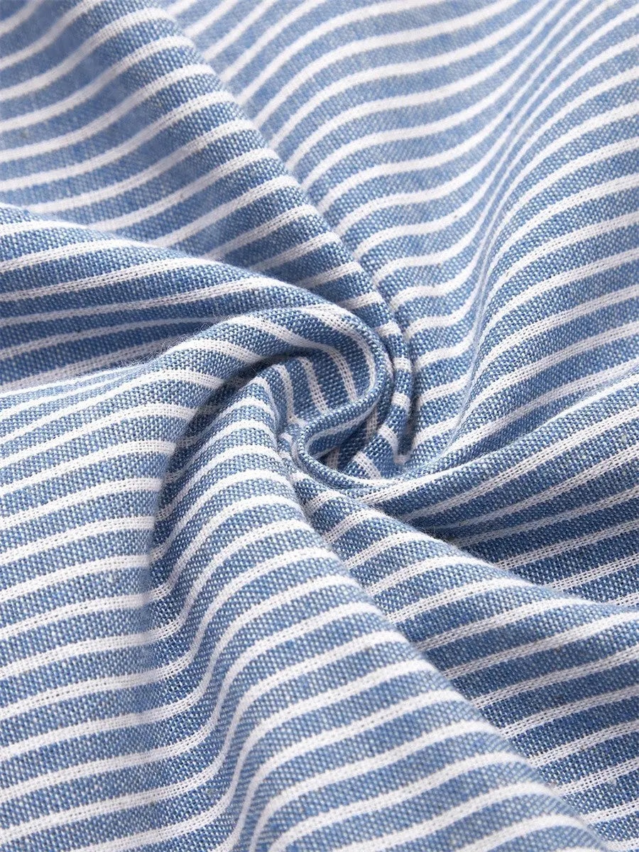 Wanda™ Striped Midi Dress Clara Monroe