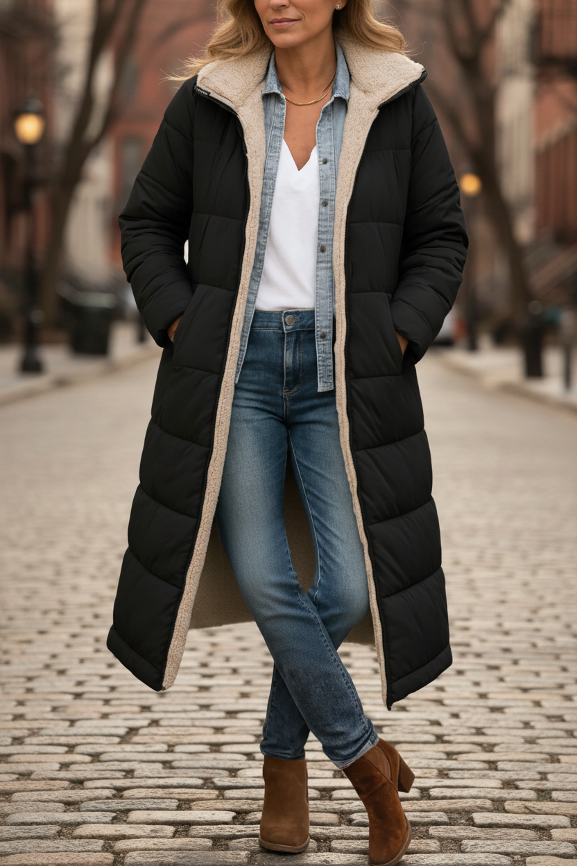 Paige - Manteau Long Douillet