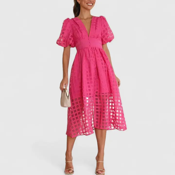 Elanqi | Elegant Midi Dress Clara Monroe
