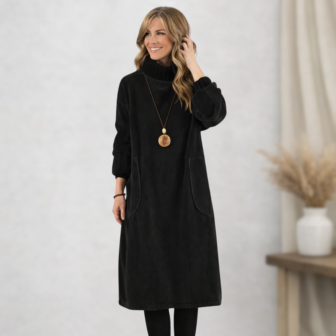 Jennie - Robe Midi Confortable Élégante