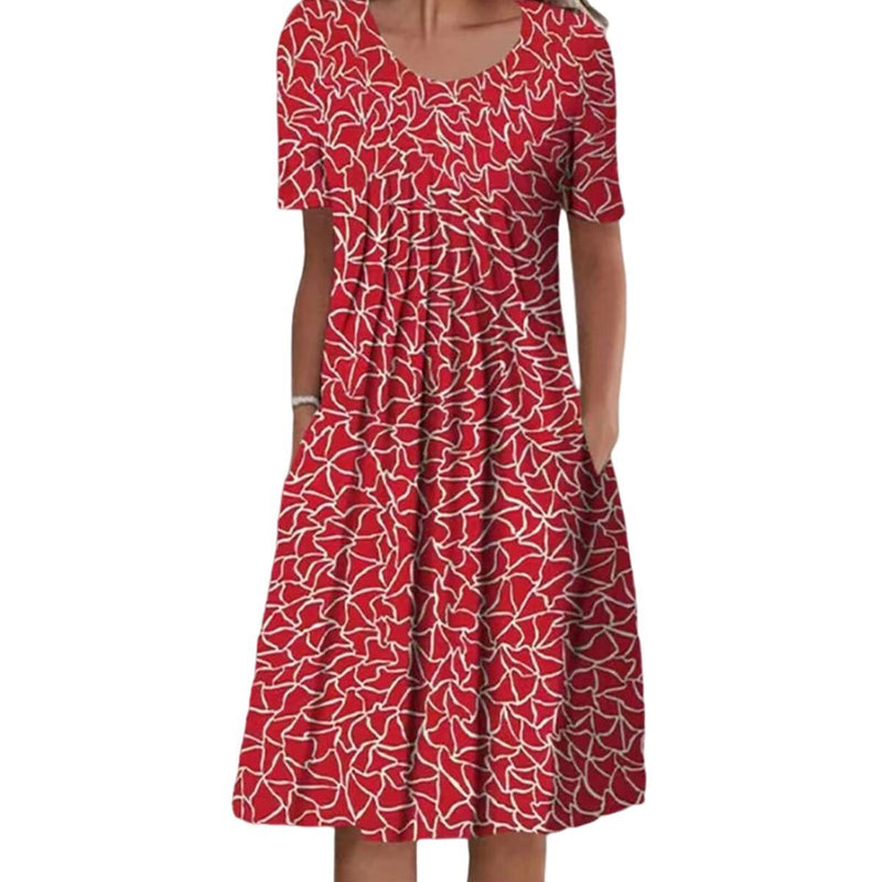 Andrea | Stylish and Casual Floral Dress with Pockets