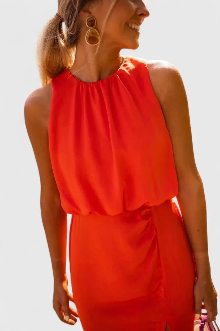 Theonae™ | Comfortable Midi Dress Clara Monroe