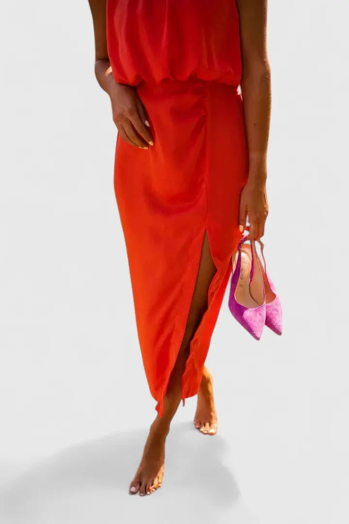 Theonae™ | Comfortable Midi Dress Clara Monroe