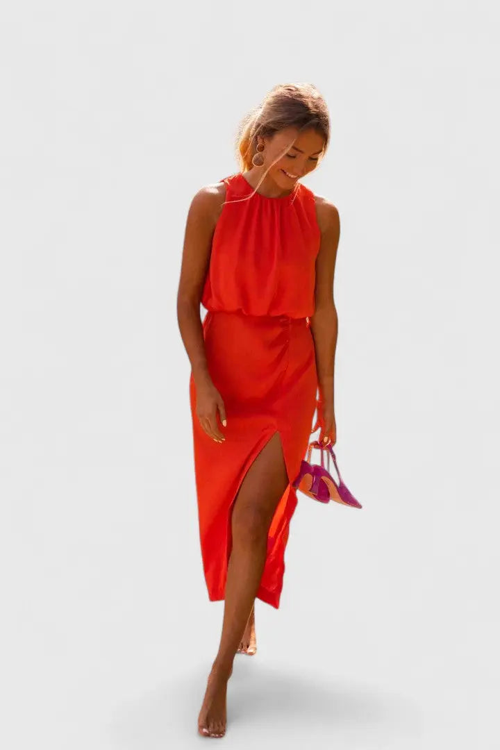 Theonae™ | Comfortable Midi Dress Clara Monroe