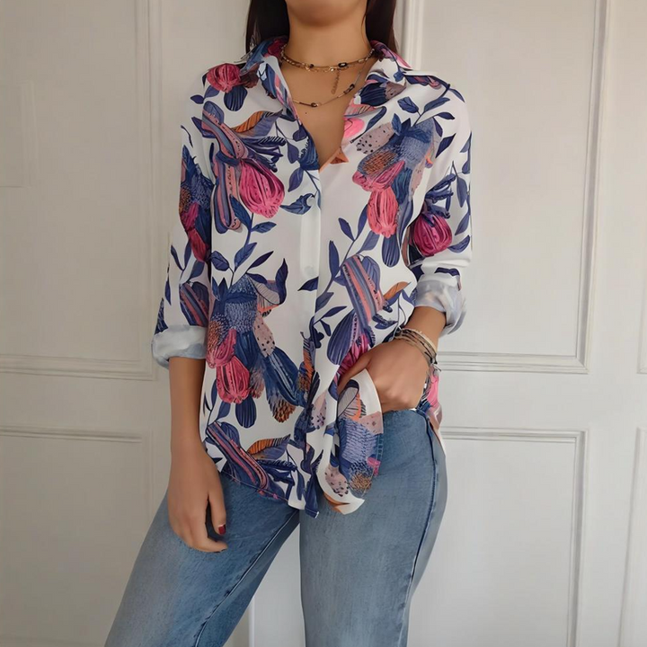 Elise - Élégante Blouse Florale