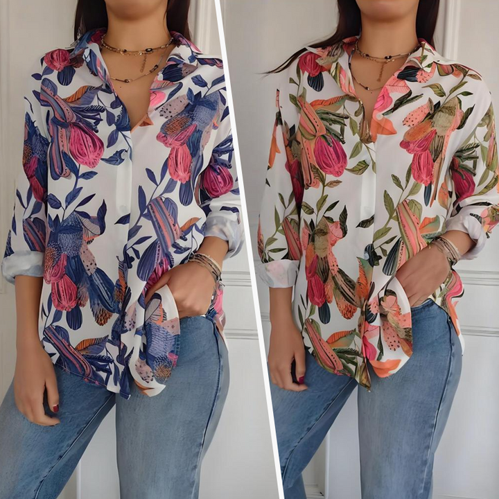 Elise - Élégante Blouse Florale