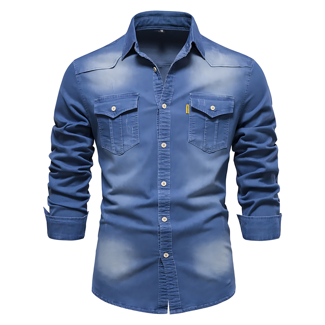 Avantea - Chemise Denim Élégante